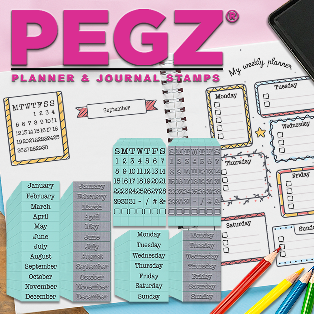 Pegz® Planner & Journal Connectable Stamps