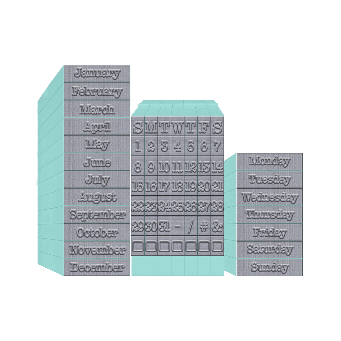 Pegz® 75 Piece American Typewriter Calendar Bundle
