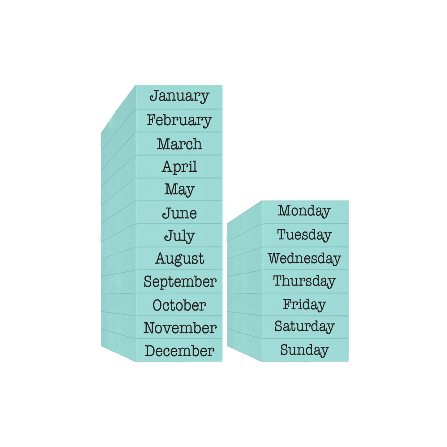 Pegz® 19 Piece American Typewriter Months and Days Set