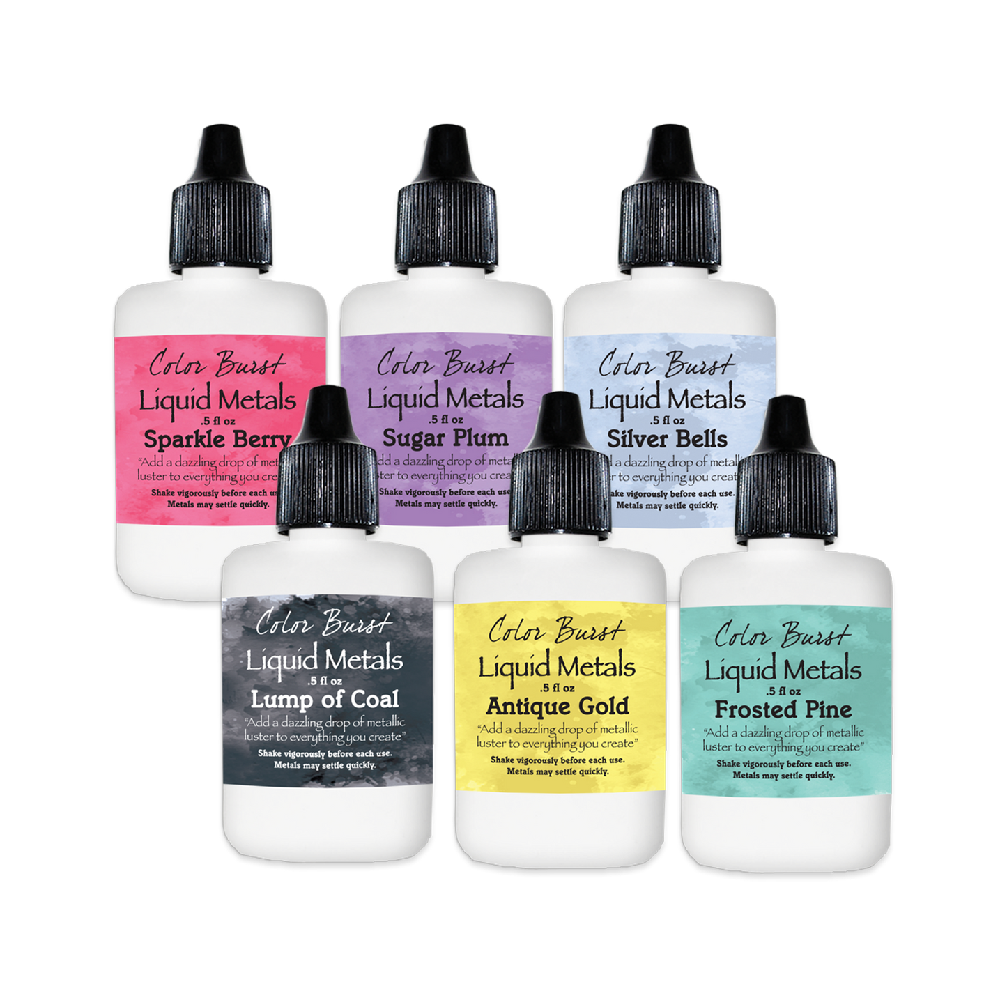 Color Burst - Liquid Metals, Holidays Six Pack