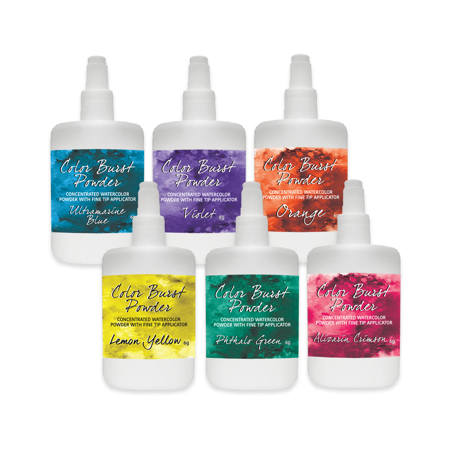Color Burst Powder - Brights - 6 Pack