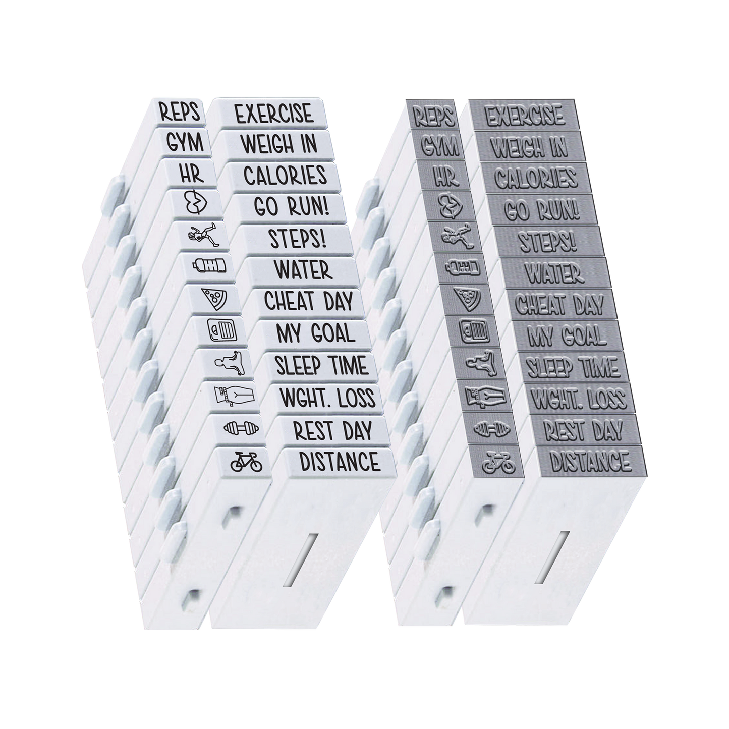Pegz® 24 Piece Fitness Planner Stamps Set
