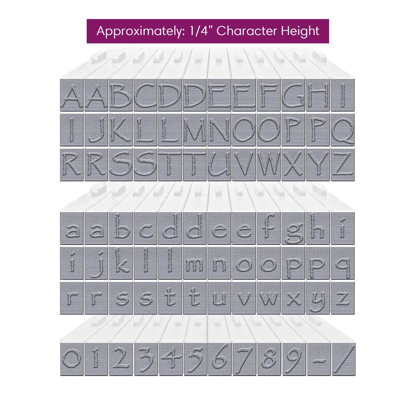 Pegz® Medium Size 84-Piece Papyrus Alphabet and Numbers Connectable Stamps Bundle