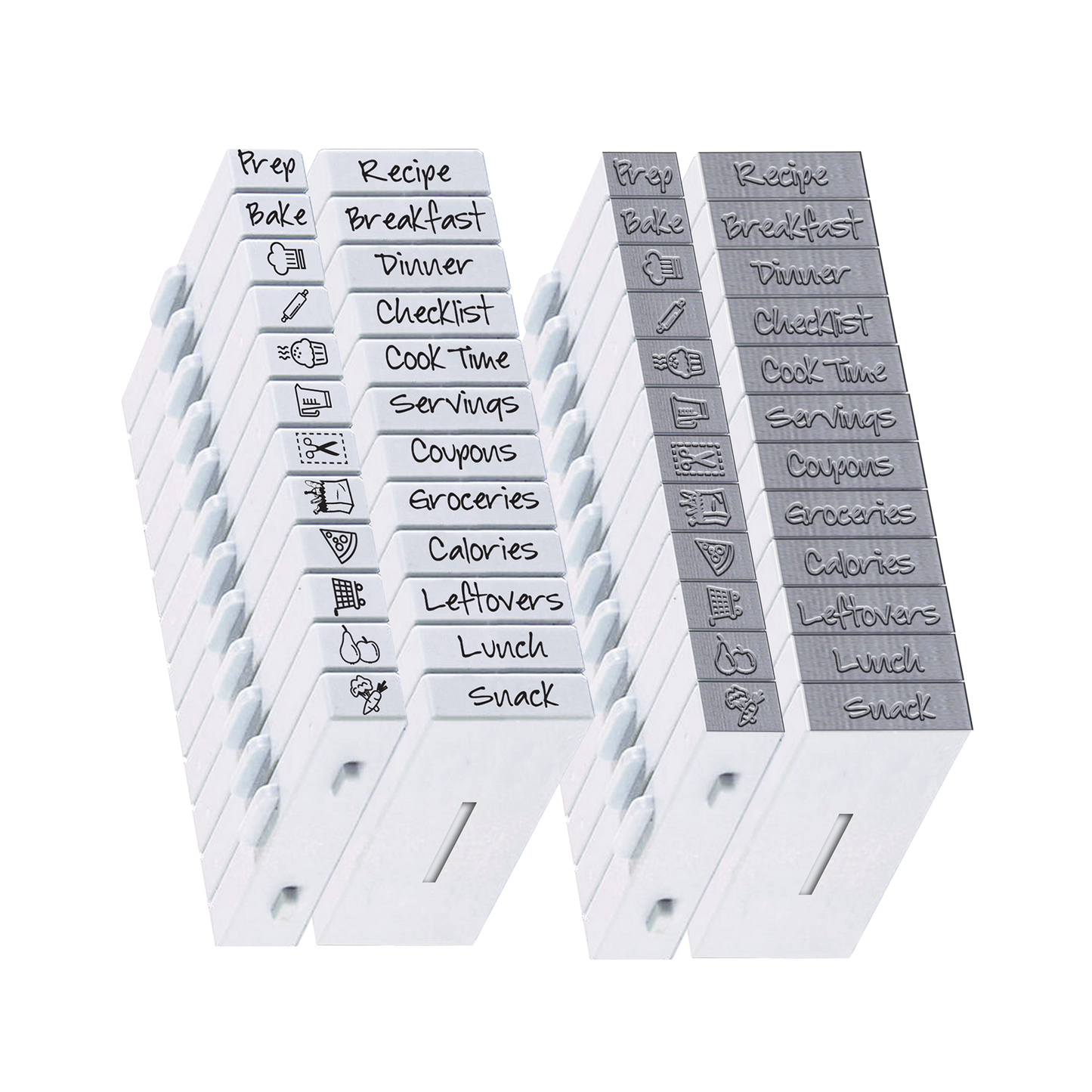 Pegz® 24 Piece Meal Planner Stamps Set