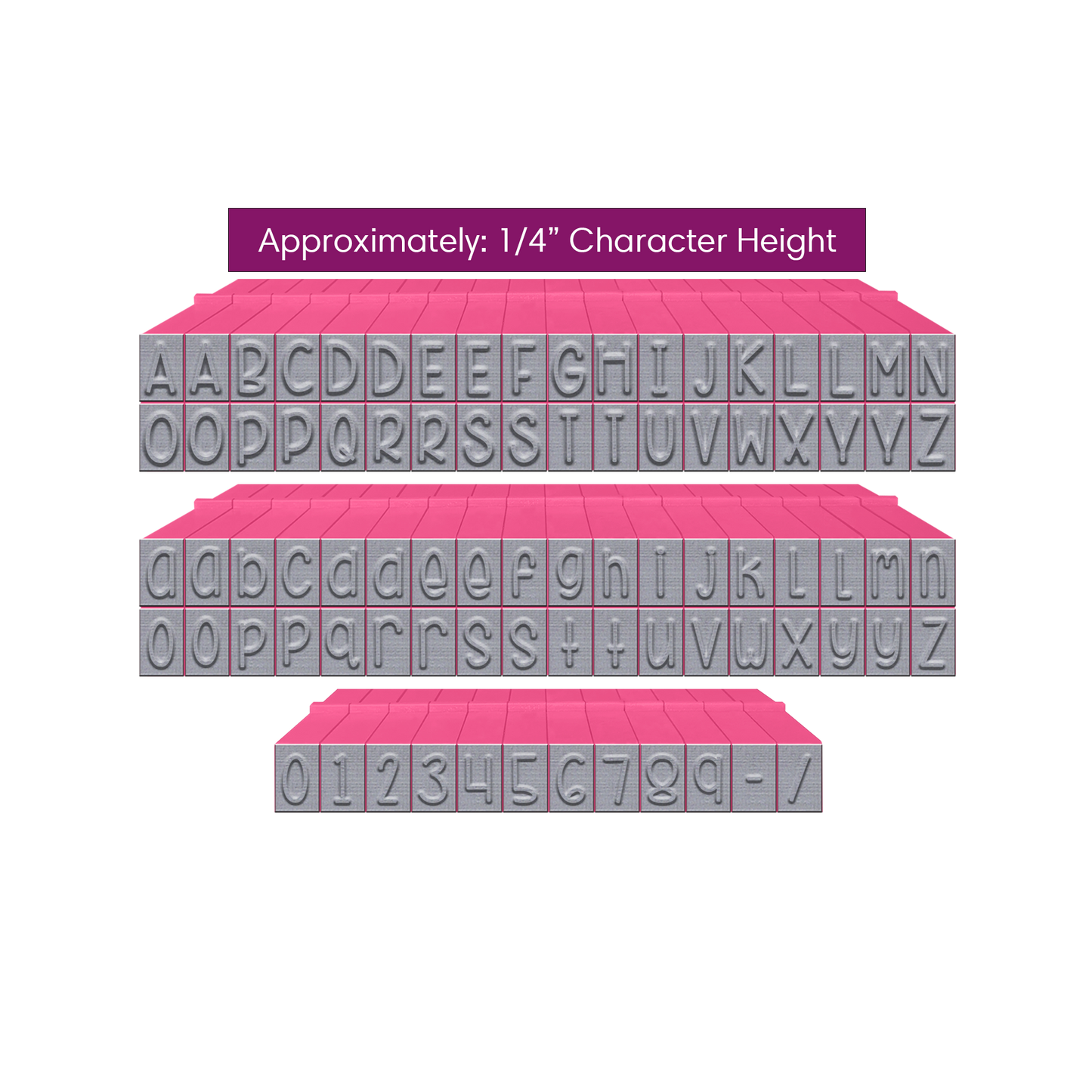 Pegz® Small Size 84-Piece Curvy Girl Alphabet and Numbers Connectable Stamps Bundle