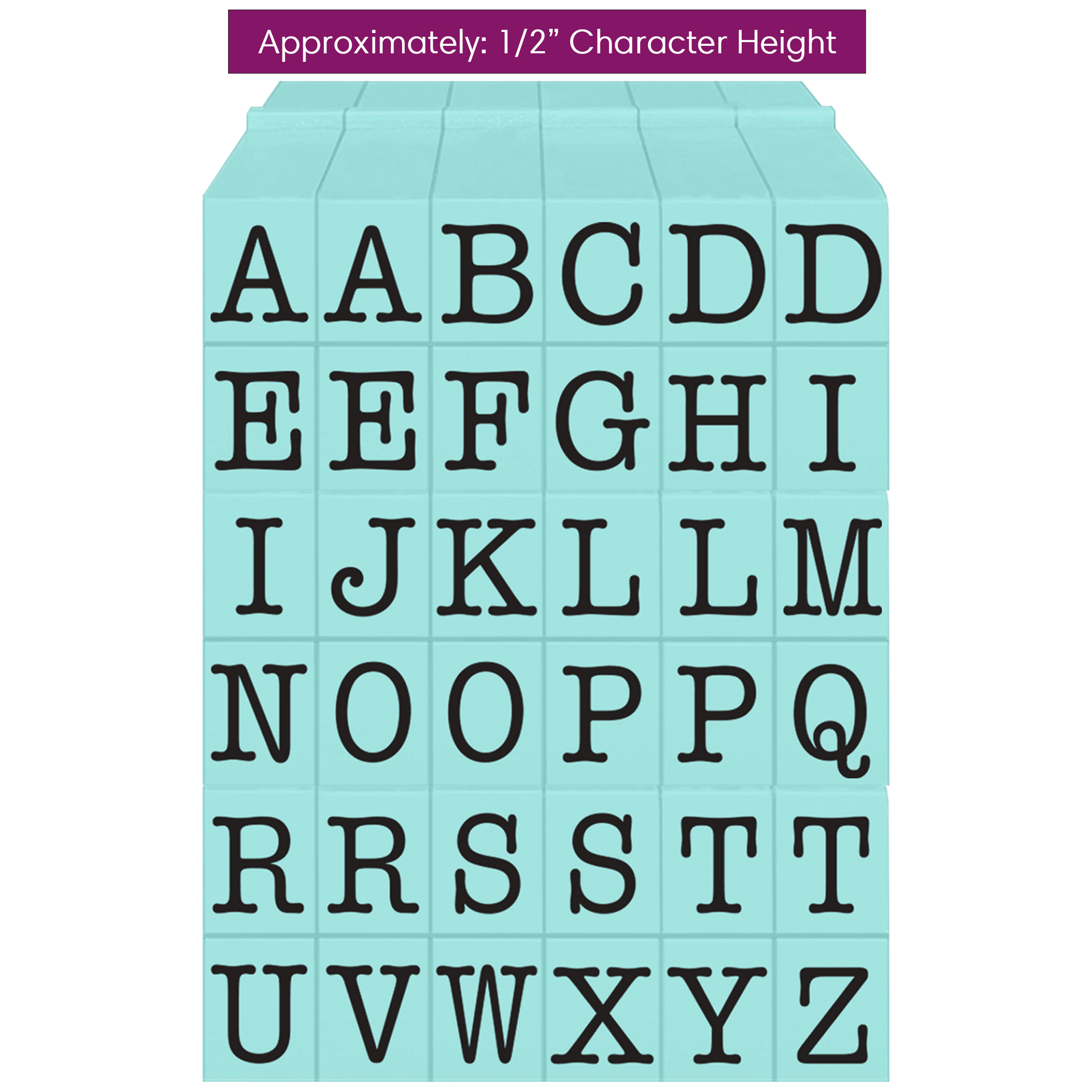 Pegz® Medium Size 36-Piece Orange Crush Lowercase Connectable Alphabet –