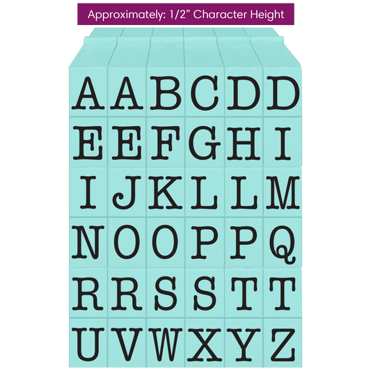 Pegz® Medium Size 108-Piece Curvy Girl Alphabet, Numbers and