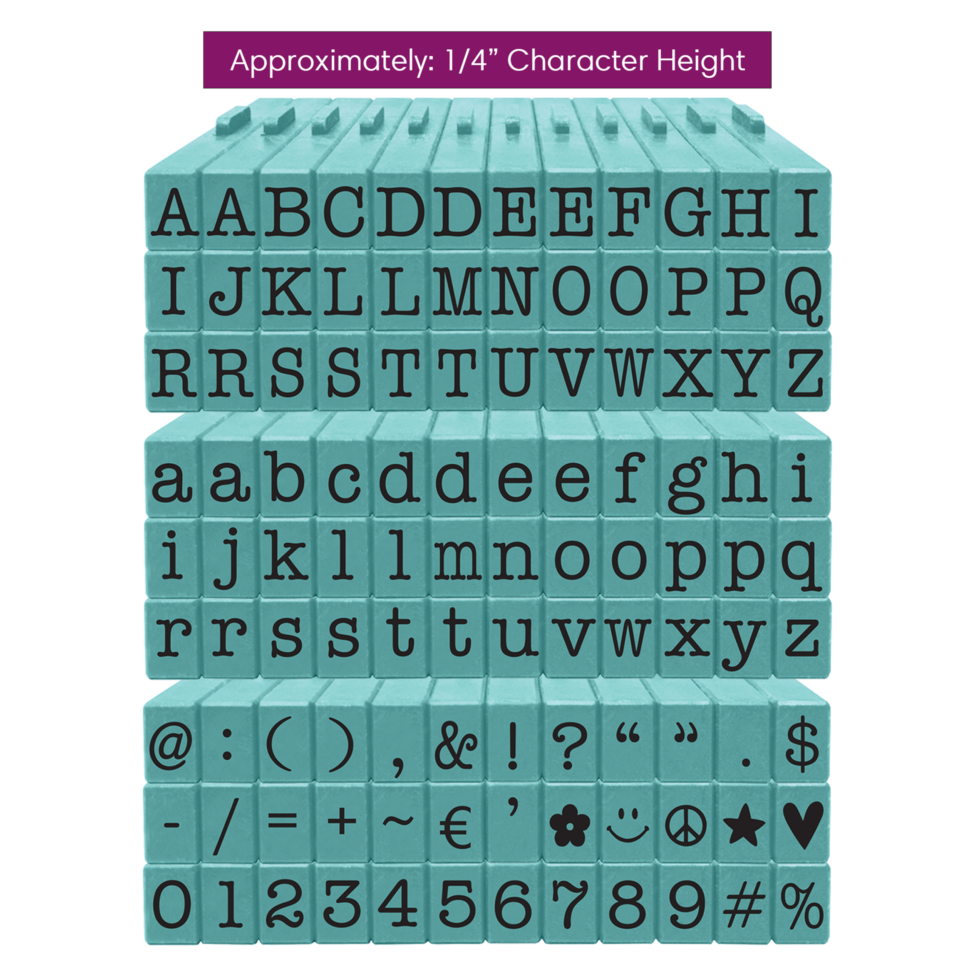 Mason Row Pegz Pegs Clickable Uppercase Alphabet Stamp Set