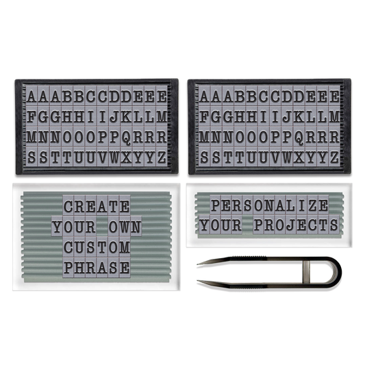 PEGZ Letters American Typewriter Font 96 Pc Uppercase Set