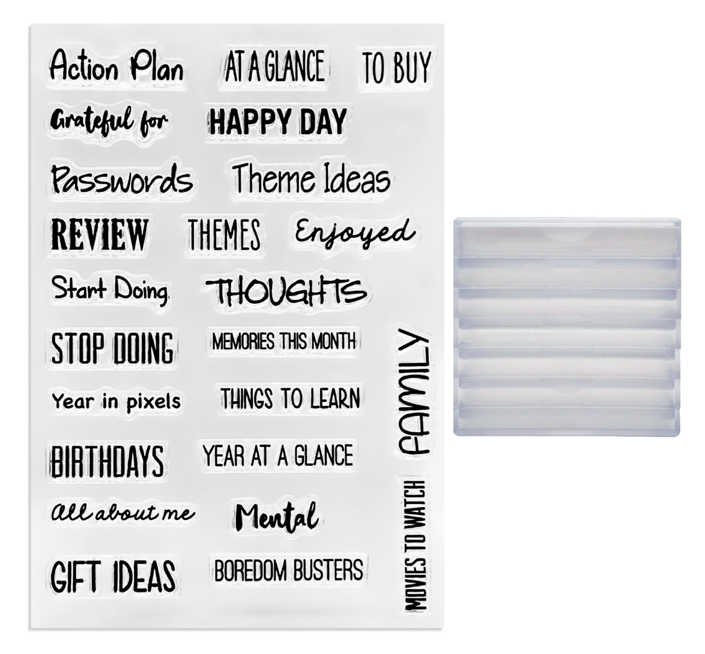 Action Plan Journal Stamps Set