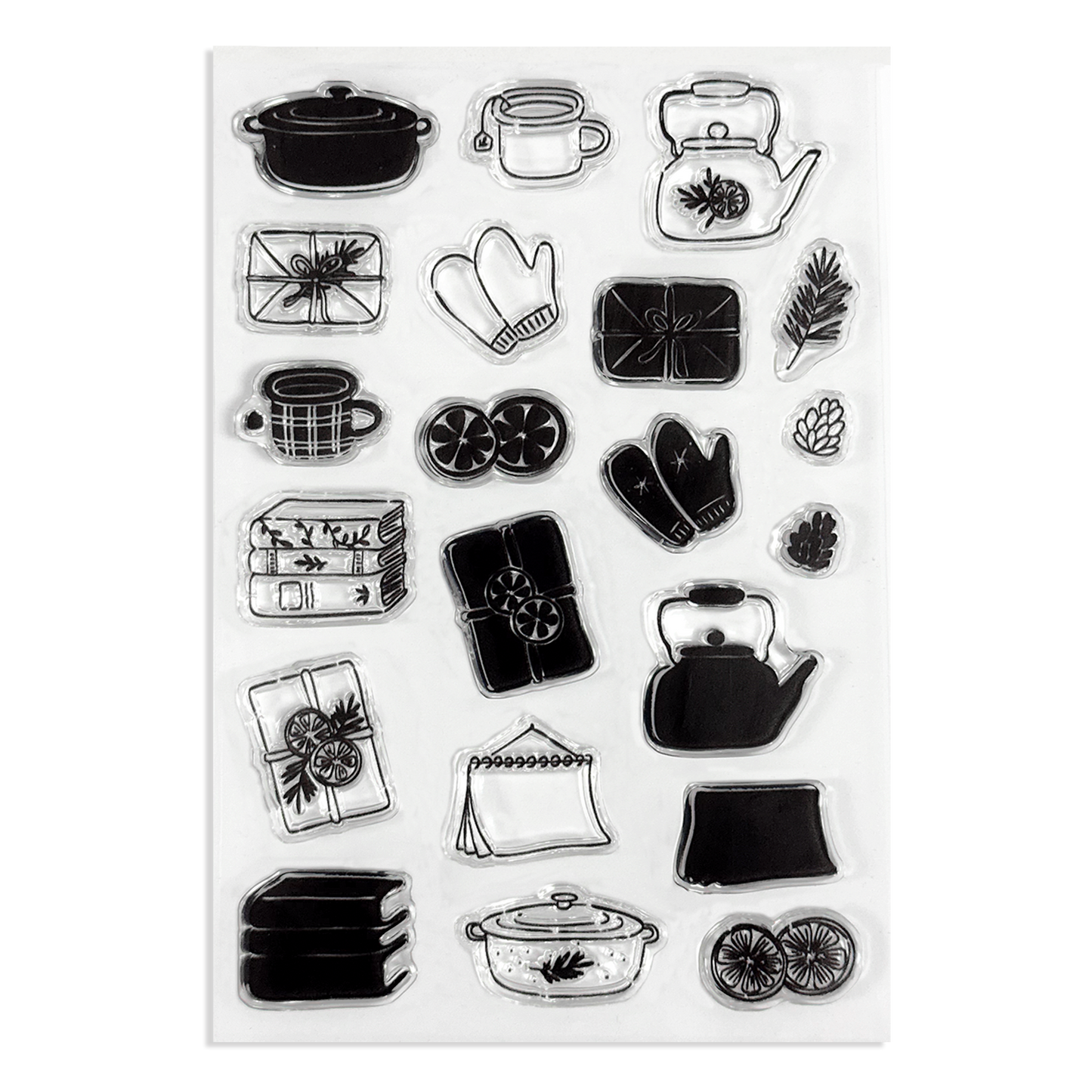 Rylee Autumn Winter Doodles Set 1 Stamps (Sheet size 4" x 6")