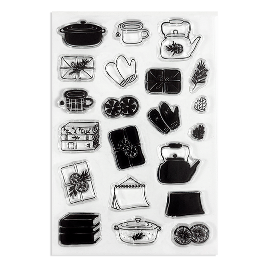 Rylee Autumn Winter Doodles Set 1 Stamps (Sheet size 4" x 6")