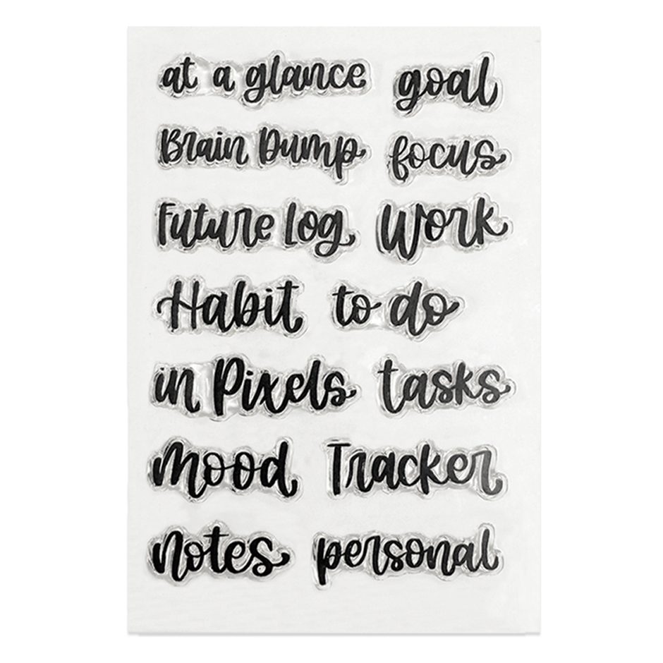 Rylee Autumn Headings Set 1 Stamps (Sheet size 4" x 6")