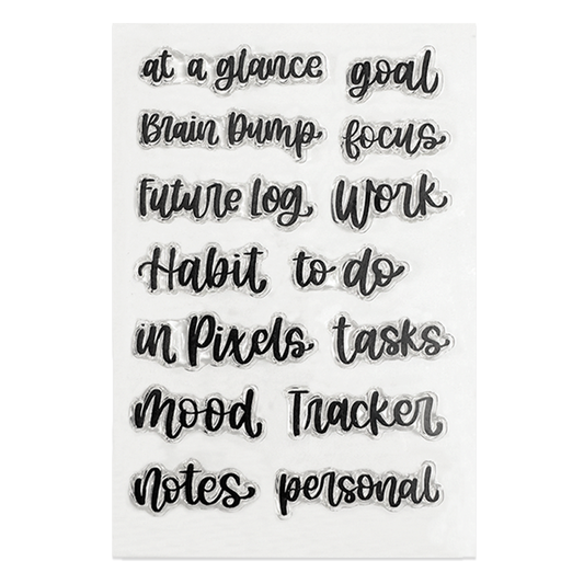 Rylee Autumn Headings Set 1 Stamps (Sheet size 4" x 6")