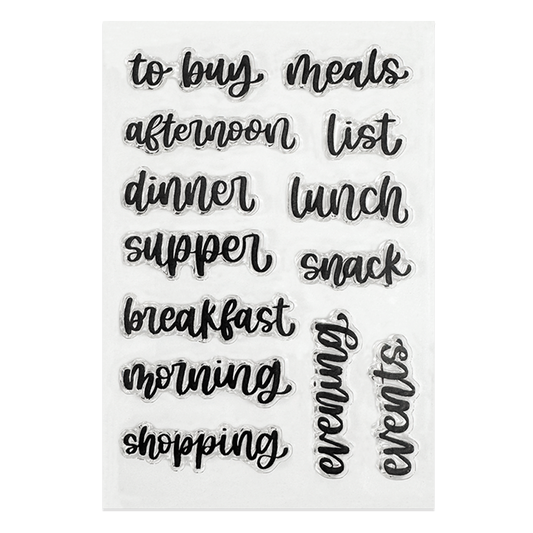 Rylee Autumn Headings Set 2 Stamps (Sheet size 4" x 6")