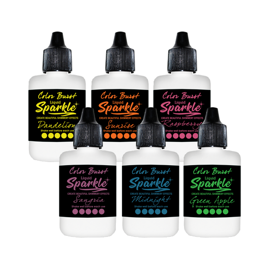 Color Burst Liquid Sparkle - Radiant Drops - 6 Pack
