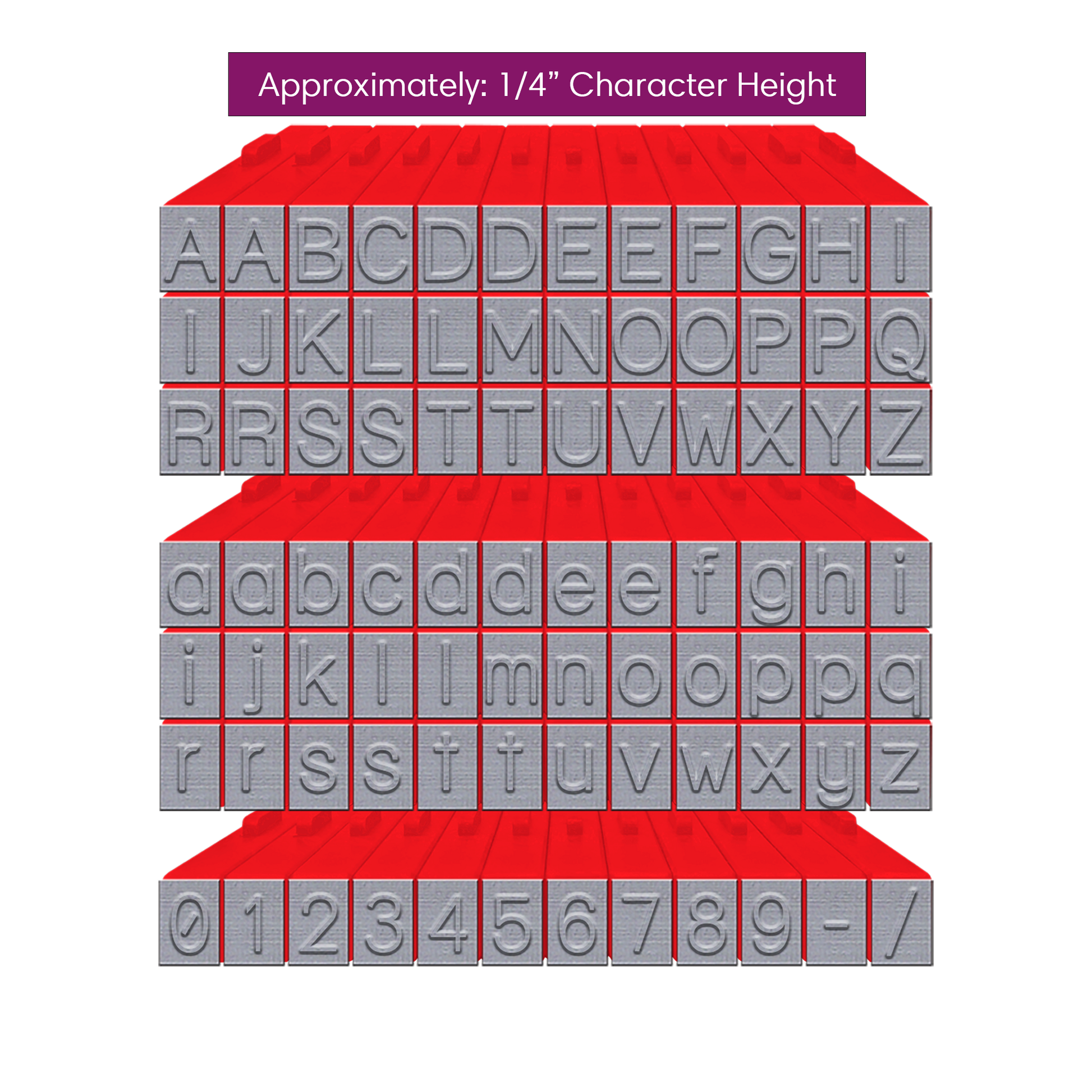 Pegz® Medium Size 36-Piece Orange Crush Lowercase Connectable Alphabet  Stamp Set