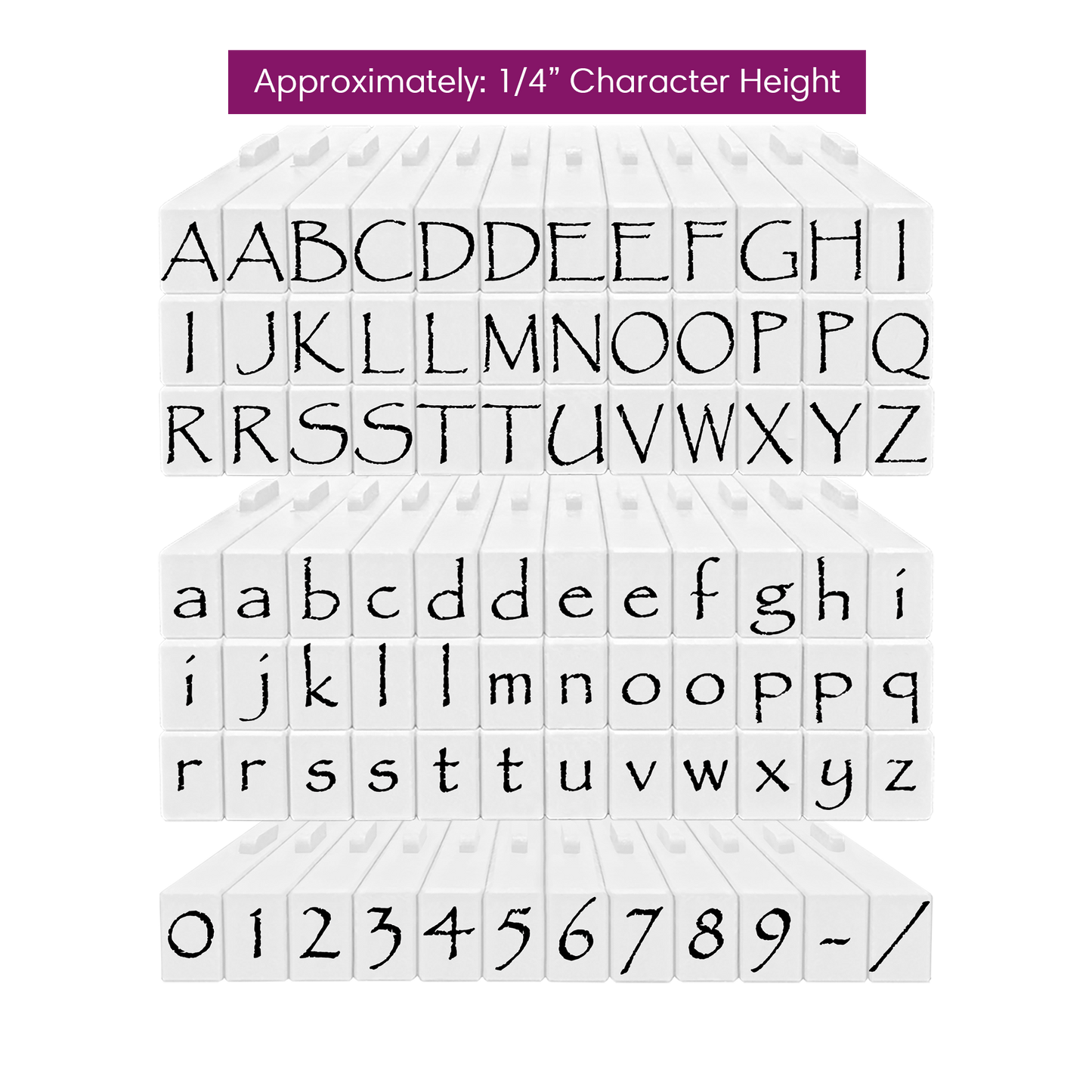 Pegz® Medium Size 84-Piece Papyrus Alphabet and Numbers Connectable Stamps Bundle